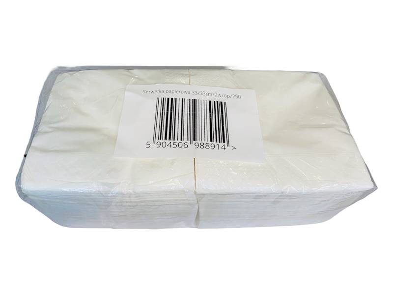 Serwetka  gastronomoisczna 33x33 2w 250 szt