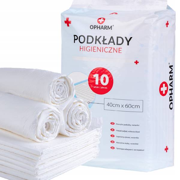 OPHARM PODKŁADY HIGIENICZNE 60X40 - 10 SZTUK