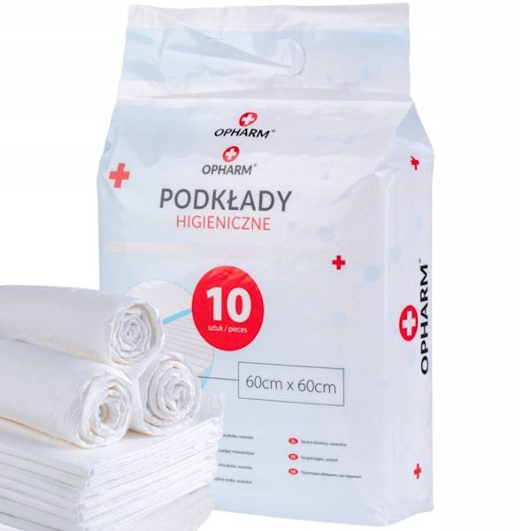 OPHARM DUZE PODK. HIGIENICZNE 60X60 - 10 SZTUK