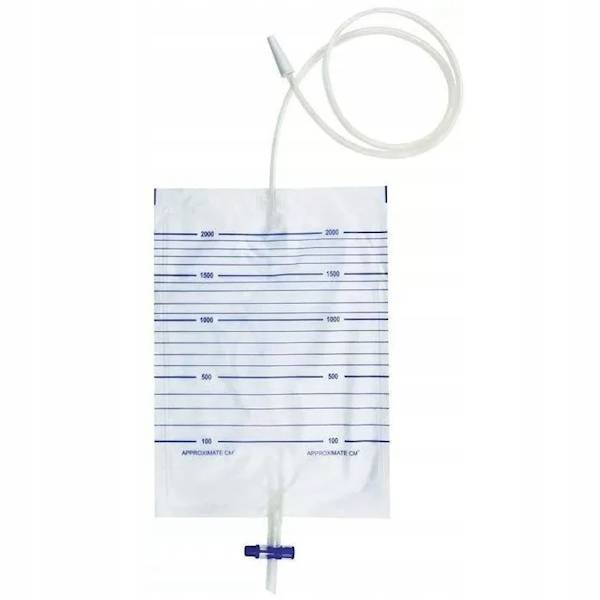 Worek do zbiórki moczu 2l - 90 cm z zaworem