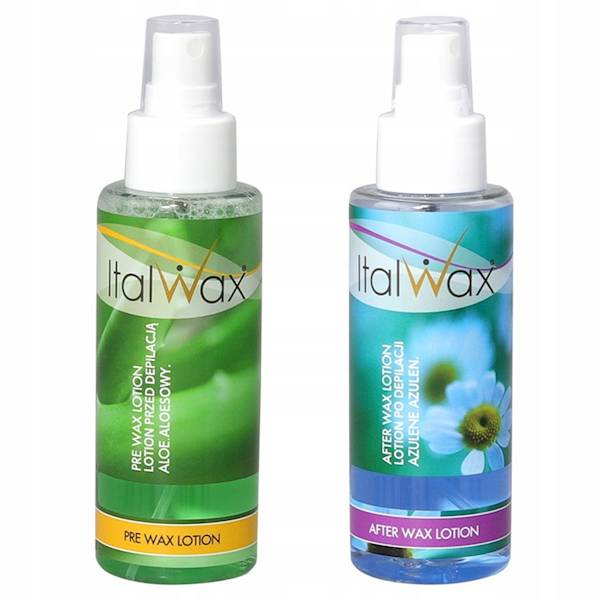 ItalWax zestaw Lotion 2 x przed i po depilacji