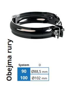 Krop stal obejma rury 90