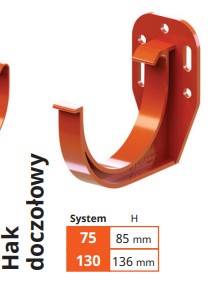 Krop PVC hak doczołowy 75 8017