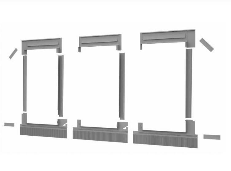 Kołnierz kombi do pok. na rąbek cz.2 78x160 120mm