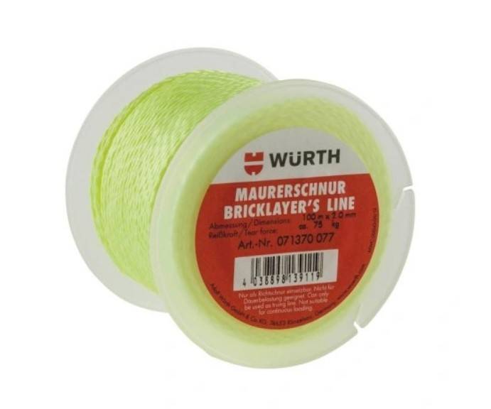 Sznury murarskie Yellow D2,0mm- L100m WURTH
