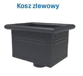 KROP kosz zlewowy stal 90 RAL 7016