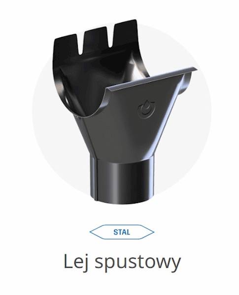Krop stal lej spustowy 130/90 9005