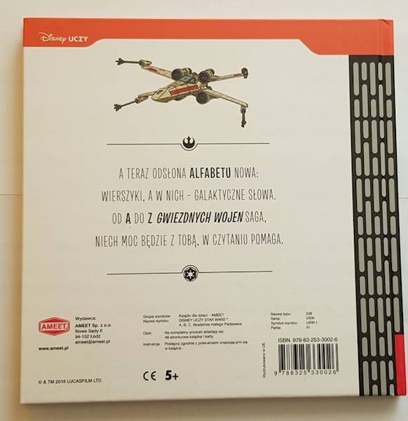 DISNEY UCZY. STAR WARS. A.B.C.. AKADADEMIA MAŁEGO PADAWANA