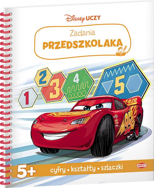 DISNEY UCZY Auta 3.  Zadania przedszkolaka