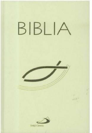 Biblia "z rybką" oprawa biała