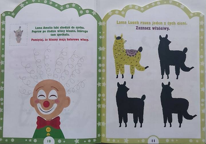 Główka pracuje z lamą odgaduje