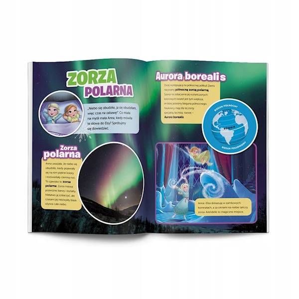 DISNEY UCZY Kraina lodu. Światła północy. NOCNE NIEBO. Książka odkrywcy.