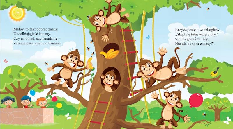 Książka dźwiękowa - W zoo