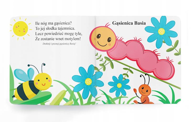 Książeczka sensoryczna - Zwierzęta na łące