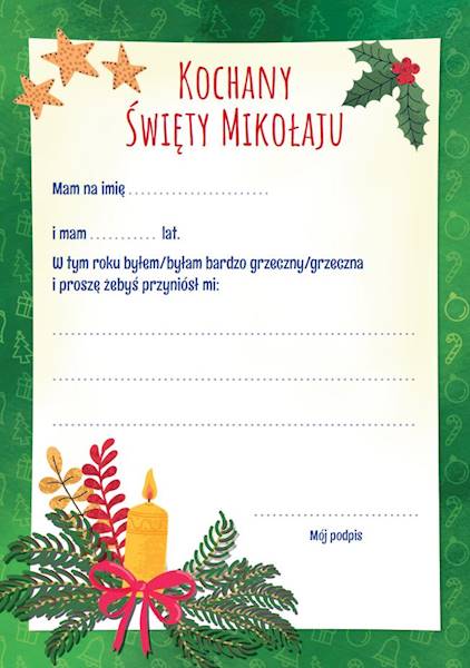 List do Świętego Mikołaja 2023