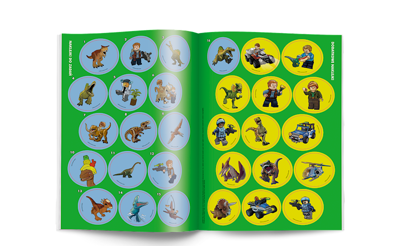 LEGO JURASSIC WORLD. KOLOROWANKA Z NAKLEJKAMI
