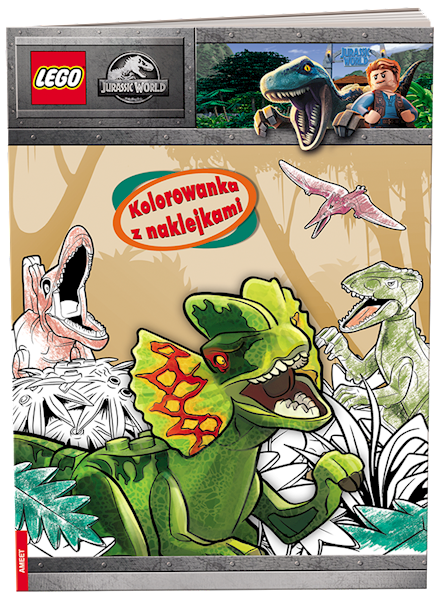 LEGO JURASSIC WORLD. KOLOROWANKA Z NAKLEJKAMI