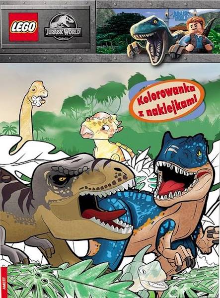 LEGO JURASSIC WORLD. KOLOROWANKA Z NAKLEJKAMI