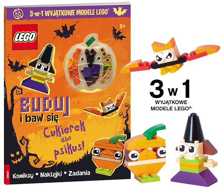 LEGO ICONIC. Buduj i baw się. Cukierek albo psikus! Figurki z klocków.
