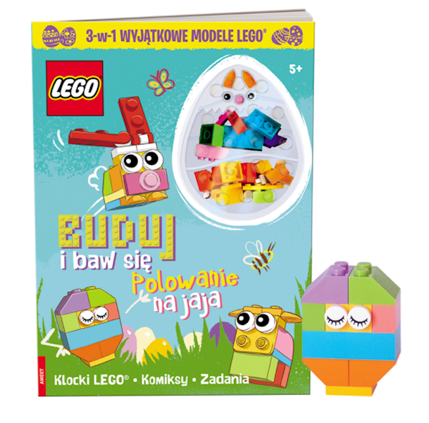 LEGO BOOKS. BUDUJ I BAW SIĘ. POLOWANIE NA JAJA. z mini zestawem klocków