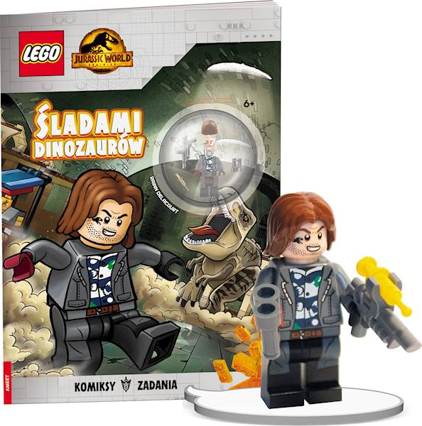 LEGO JURASSIC WORLD. ŚLADAMI DINOZAURÓW z minifigurką