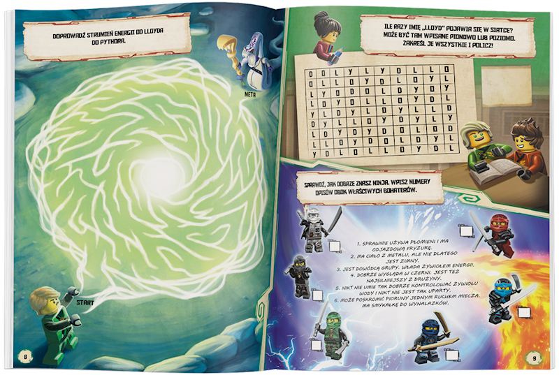 LEGO NINJAGO. MISJE ZIELONEGO NINJA z minifigurką