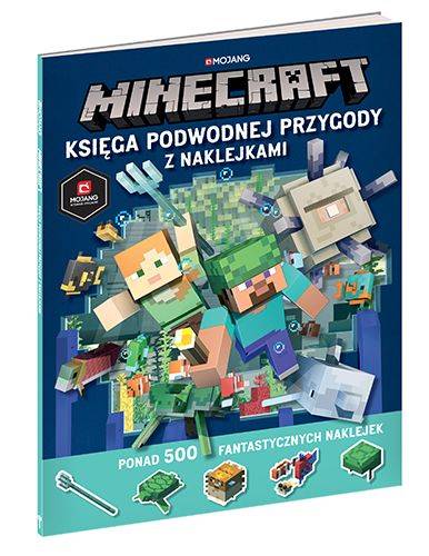 MINECRAFT KSIEGA PODWODNEJ PRZYGODY Z NAKLEJKAMI