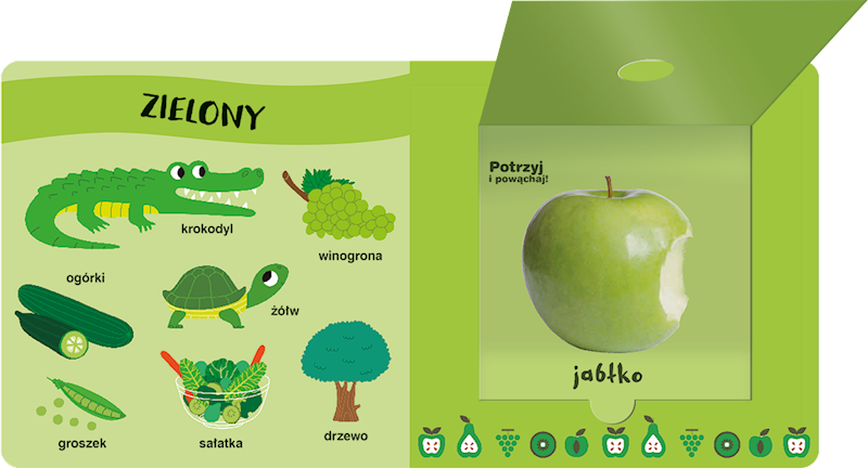Akademia mądrego dziecka. Moja pachnąca książeczka z kolorami. Owoce.