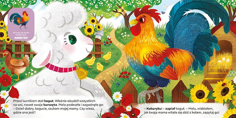 Dotykamy i słuchamy na wsi. Owieczka Mela szuka mamy