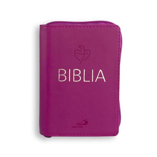 Biblia Tabor flex z zamkiem - Malinowy