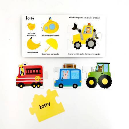 Akademia mądrego dziecka. Pierwsze puzzle. Kolorowy autobus.