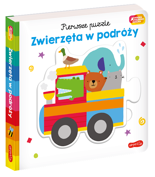 Akademia mądrego dziecka. Pierwsze puzzle. Zwierzęta w podróży