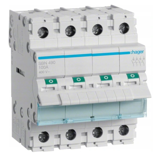 Rozłacznik modułowy 100A 4P SBN490