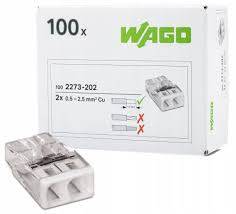 Szybkozłączka 2x2,5 mm 2273-202 WAGO drut 