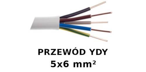 Przewód YDYżo 5x6 450/750V