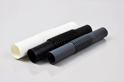 Złączka ZCLF-22 karbowana giętka biała