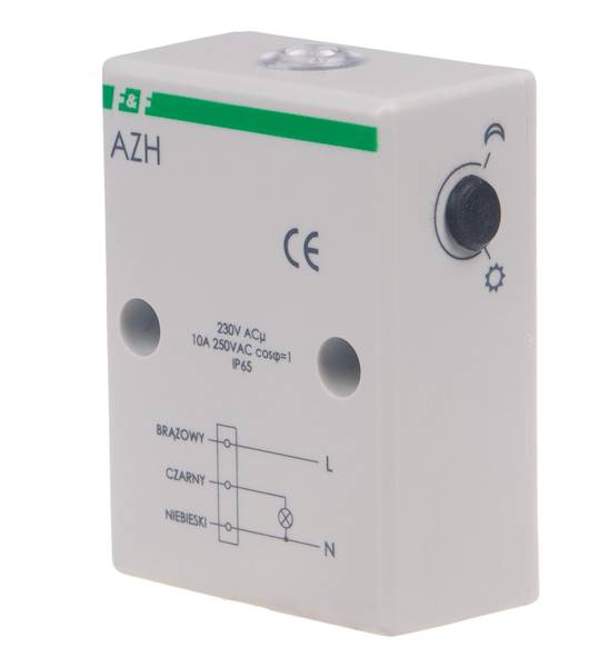 Automat zmierzchowy 10A 230V 2-1000lx IP65 AZH