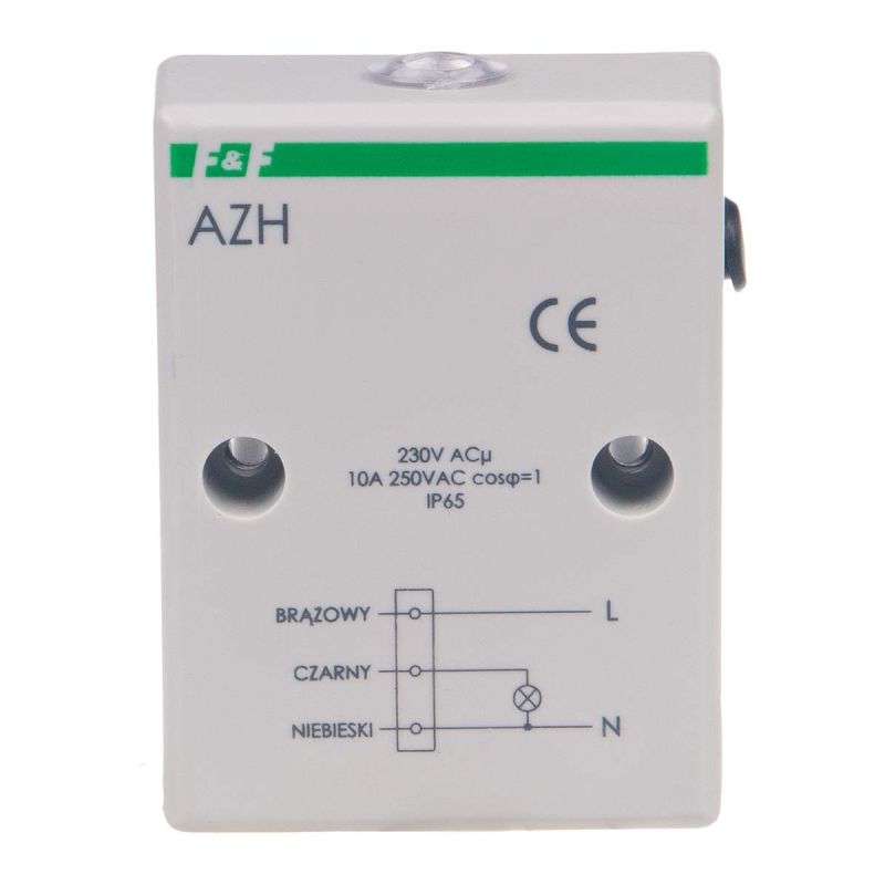 Automat zmierzchowy 10A 230V 2-1000lx IP65 AZH