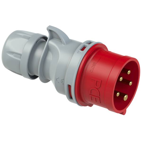 Wtyczka przen. 16A 5P 400V Turbo Shark czerwona