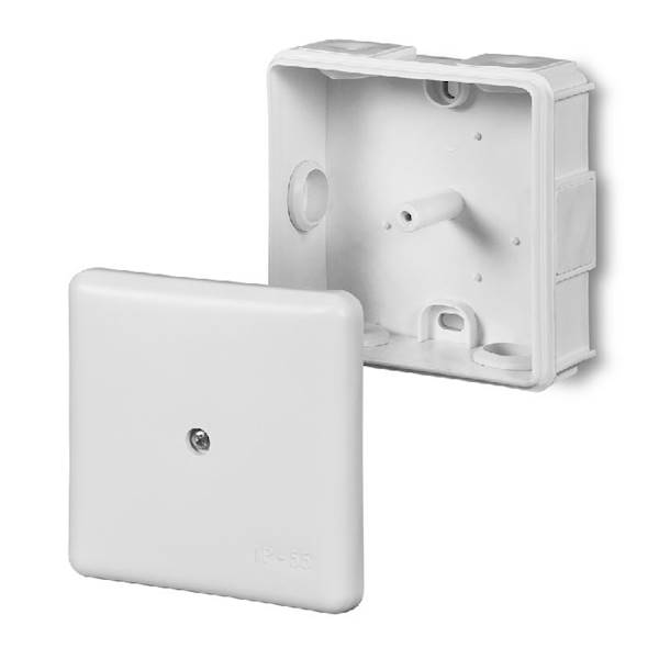 Puszka  87x87x39 IP55 biała EP-Lux
