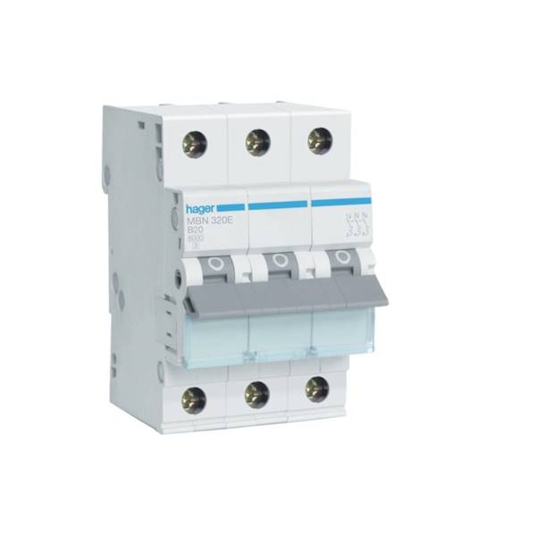 Wyłącznik nadprądowy 3P B 20A 6kA AC MBN320E