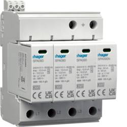 Ogranicznik przepięć SPD 4P T1+T2 TN-S/ 50kA 1,2kV SPA931