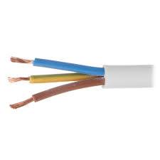 Przewód OMYżo 3x1,5 300/500V biały H03VV-F