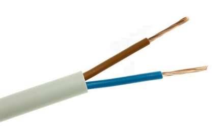 Przewód OMY 2x1 300/500V biały H03VV-F