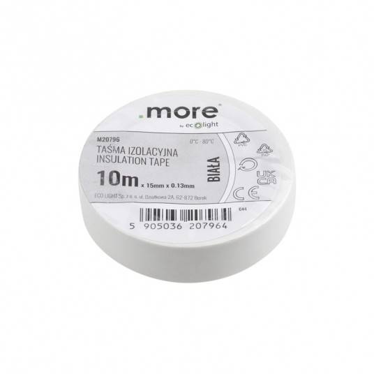 Taśma izolacyjna 15mm x 0,13mm 10m BIAŁA M20796