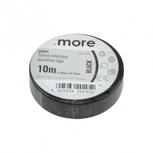 Taśma izolacyjna 15mm x 0,13mm 10m CZARNA M20295