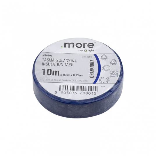 Taśma izolacyjna 15mm x 0,13mm 10m GRANATOWA M20801