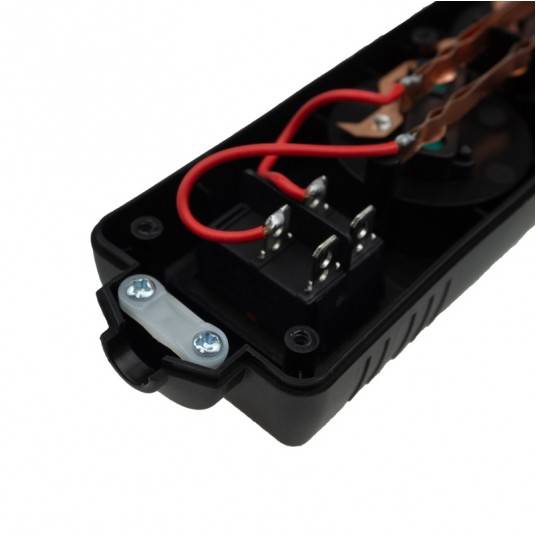 Listwa x5 + wyłacznik CZARNA M20584