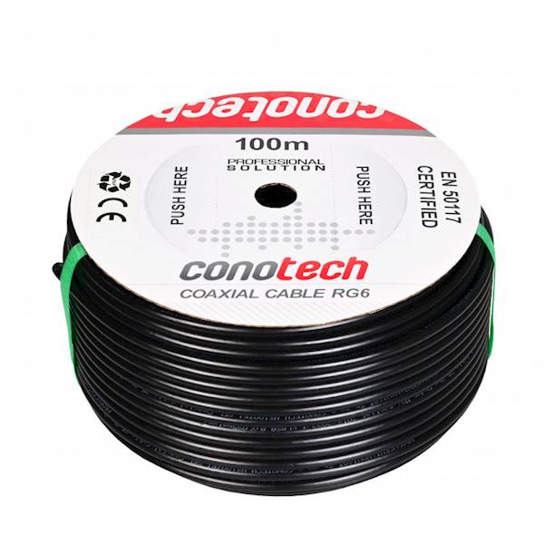 Kabel RG6 NS113TRI HQ GEL 100m CONOTECH zewn. żelowany