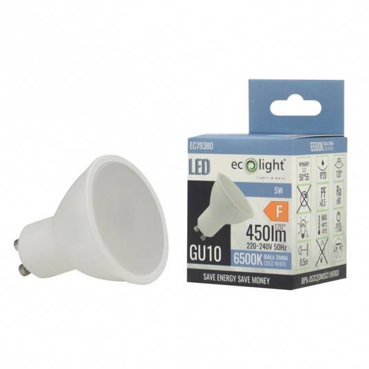 Źródło światła LED GU10 5W 6500K 400lm EC79380